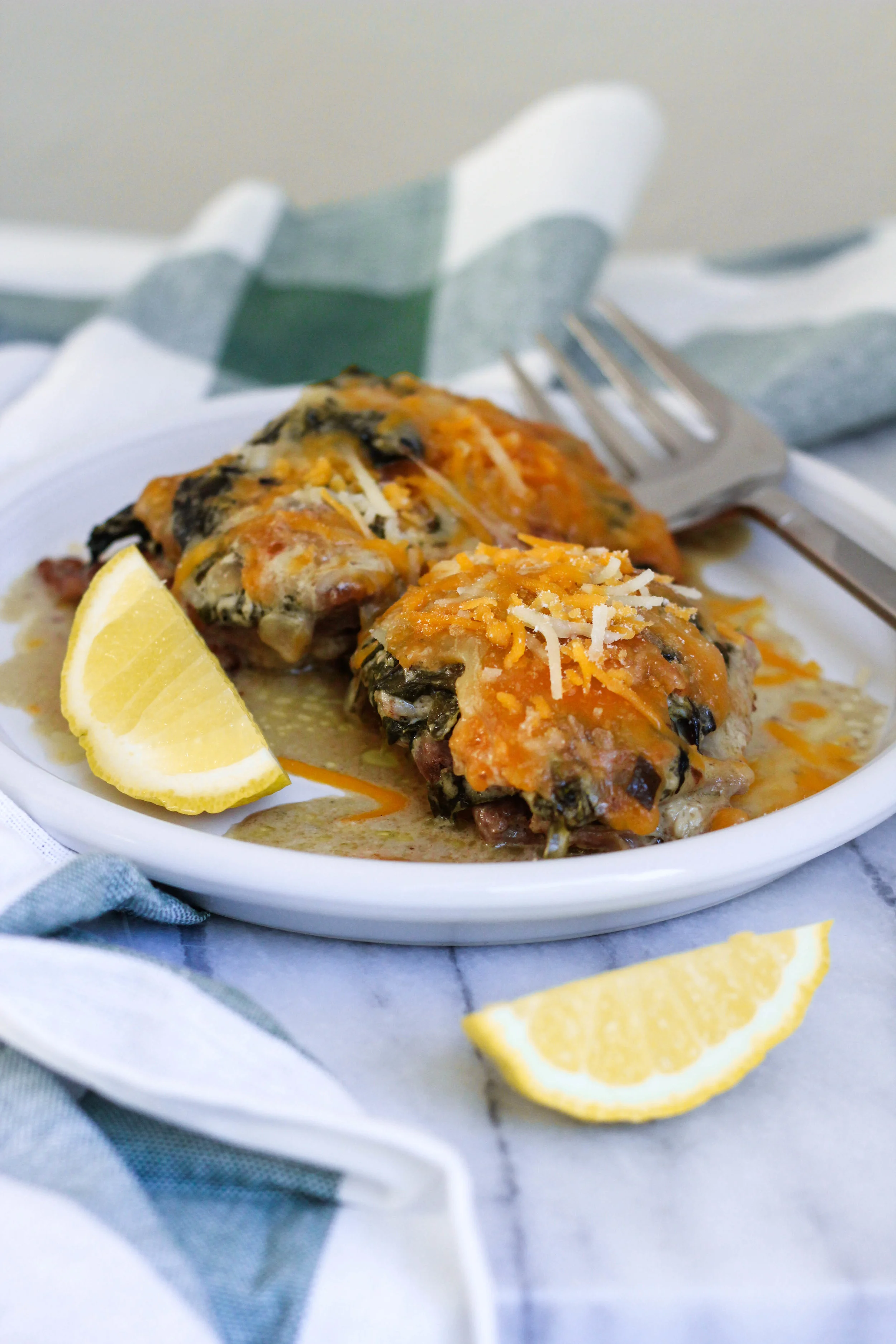 Cheesy Chicken Spinach Bake (Low-Carb, Keto) — Freckled Italian